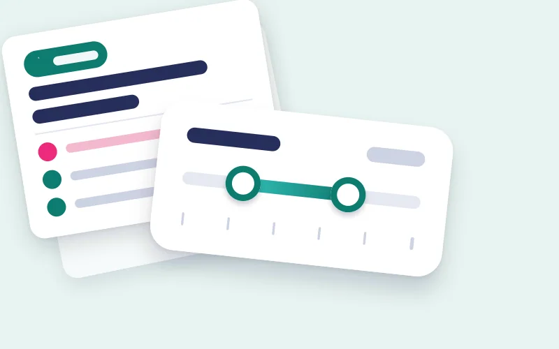 Drawing of an age range in front of a rule card with a warning tag and ticked requirements