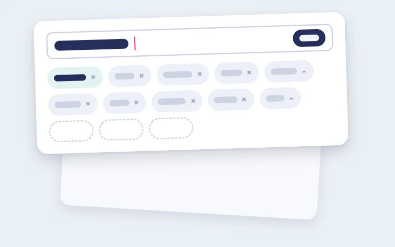 Drawing of tag slots, most filled and three still empty